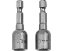 MATRIX Биты с торцевыми головками 10x45 мм, 2 шт.//
