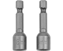 MATRIX Биты с торцевыми головками 8x45 мм, 2 шт.//