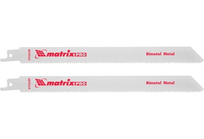 MATRIX Полотна по металлу для сабельной пилы S1122EF 200 / 1,4 мм, Bimetal, 2 шт., PRO//