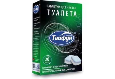 ТАЙФУН 181114 Таблетки для чистки туалета, 20 шт