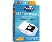 ТАЙФУН 181596 ТА 2515 Е Сверхпрочные нетканые пылесборники с антибактериальной обработкой, 4 шт