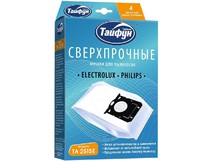 ТАЙФУН 181596 ТА 2515 Е Сверхпрочные нетканые пылесборники с антибактериальной обработкой, 4 шт