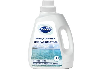 ТАЙФУН 181619 Кондиционер для белья, 1 л (Морской бриз)