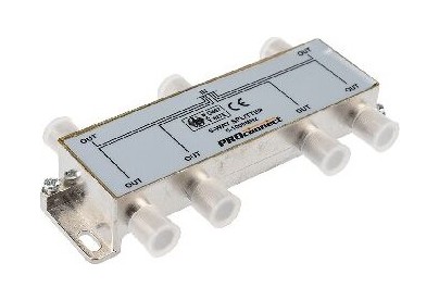 PROCONNECT (056024) ДЕЛИТЕЛЬ ТВ Х 6 ПОД F РАЗЪЁМ 51000 МГЦ