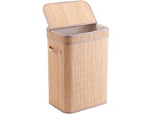 РЫЖИЙ КОТ Корзина для белья складная, узкая, с откидной крышкой, 30*40 см (частичное открытие) (108704)