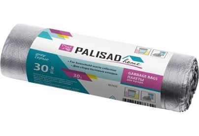 PALISAD Пакеты для мусора 30 л X 30 шт. серые, HOME 927035