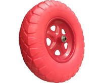 LWI Колесо PU 4.80/4.00х80 бескамерное D16(втулка12), арт. LWI3912ПУ