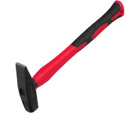 MATRIX Молоток слесарный optimal, 300 г, фибергласовая обрезиненная рукоятка, квадратный боек 10367