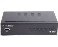СИГНАЛ DOLBY DIGITAL DVBT2/C HD HD350 металл, дисплей