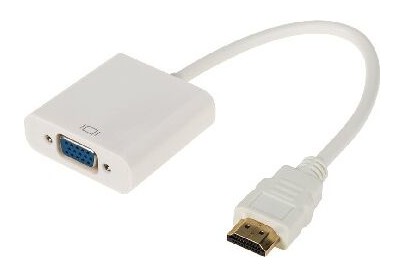 REXANT (176934) Переходник штекер HDMI  гнездо VGA провод + 3.5мм с питанием белый