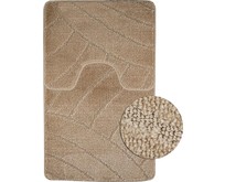САНАКС 00311 Коврик в ванную CLASSIC UNI 201825 двойной КОРИЧНЕВЫЙ 55х90 + 45х55 см 100% полиэстер , ворс 11 мм