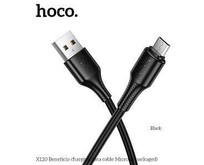 HOCO (6942007658881) X120m для micro USB , 1 м, Black