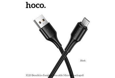 HOCO (6942007658881) X120m для micro USB , 1 м, Black