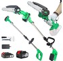 ZITREK GreenSaw 20 Plus (20В, LiIon аккум. 2шт.  1x1,5Ач + 1x3,0Ач) 0821856
