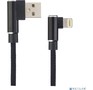 PERFEO (I4315) USB A  Lightning, 2.4A, угловой, черный, 1 м., Light Premium