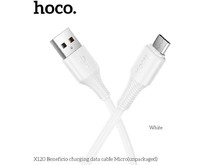 HOCO (6942007658898) X120m для micro USB , 1 м, White