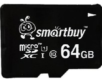 SMARTBUY (SB64GBSDCL1000) MicroSDXC 64GB Class10 UHS1