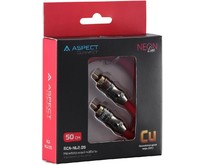 ASPECT RCANL2.05, Neon Line, коаксиал, OFC, 2 экрана, 2RCA2RCA, 0.5м