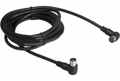 REXANT (180014) TV PLUGTV JACK 3м угловой, черный