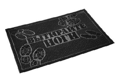 VORTEX 20013 Коврик придверный 40*60см черный Вытирайте ноги