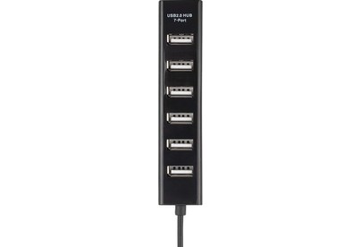REXANT (184107) РАЗВЕТВИТЕЛЬ USB НА 7 ПОРТОВ, ЧЕРНЫЙ