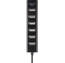 REXANT (184107) РАЗВЕТВИТЕЛЬ USB НА 7 ПОРТОВ, ЧЕРНЫЙ