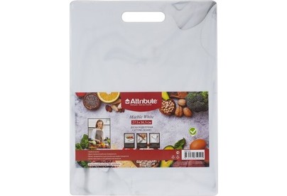 ATTRIBUTE ABX1431 Доска разделочная MARBLE White 27,5х36,5см