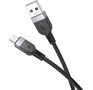 HOCO (6942007636223) X109m 2.4A USBmicroUSB 1 m черный