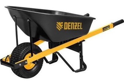 DENZEL Тачка строительная, усиленная, объем 140 л, 230 кг, колесо 15х6.006 68999