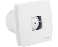 GFMARK 50044 Вытяжной вентилятор, D  100 мм, с обратным клапаном и москитной сеткой, квадратный, закрытый с окошком, из АБС пластика, цвет БЕЛЫЙ