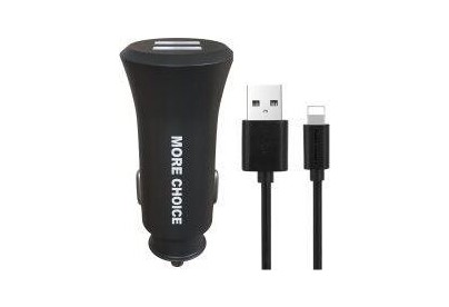 MORE CHOICE (4627151192109) AC23i 2USB 2.4A для 8pin Black
