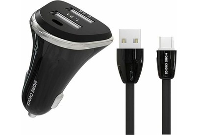 MORE CHOICE (4627151191379) AC22m 2USB 2.4A для micro USB Black