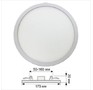ECOLA DARV15ELC LED DOWNLIGHT (50160MM) 15W/4200K 175X20