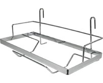 MULTIDOM Полка д/бум. полотенец навесная на рейлинг 27x12x11,5 см AN52129