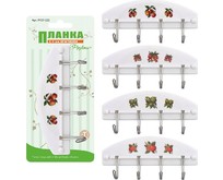 MULTIDOM Планка с 4 крючками 