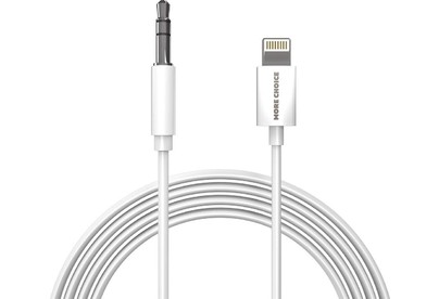 MORE CHOICE (4610196409820) UK28i AUX 3.5mm Lightning 8pin 1м White