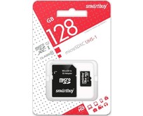SMARTBUY (SB128GBSDCL1001) MicroSDXC 128GB Class10 UHSI U1 + адаптер