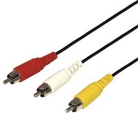 REXANT (170202) ШНУР 3 RCA  3 RCA, ДЛИНА 1,5 МЕТРА, ЧЕРНЫЙ