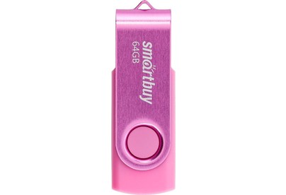 SMARTBUY (SB064GB2TWP) UFD 2.0 064GB Twist Pink розовый