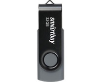 SMARTBUY (SB032GB2TWK) UFD 2.0 032GB Twist Black черный