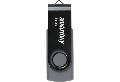 SMARTBUY (SB032GB2TWK) UFD 2.0 032GB Twist Black черный