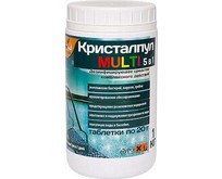 КРИСТАЛПУЛ MULTI 5 в 1 для бассейнов, табл. 20 г, банка 1 кг 107663