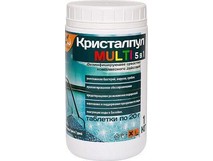 КРИСТАЛПУЛ MULTI 5 в 1 для бассейнов, табл. 20 г, банка 1 кг 107663