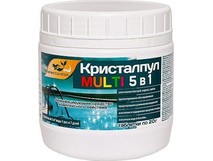 КРИСТАЛПУЛ MULTI 5 в 1 для бассейнов, табл. 20 г, банка 0,5 кг 107662