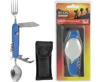ECOS Набор походный 6 в 1 ECOS TS34 синий 325134