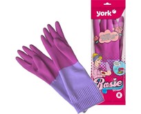 YORK резиновые с удлинённой манжетой ароматизированные Рози (M) 092670