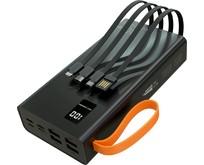 MORE CHOICE (4620202550576) PB2230 с кабелем 2USB 2.1A  30000mAh черный