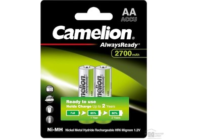 CAMELION (15036) Always Ready AA2700mAh NiMh BL2