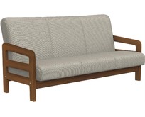 ЭЛЕГИЯ Вега34 Диван (SCANDINAVIA NORDIC GREY/Орех (Лак)) (Категория 1) (2 кор.)