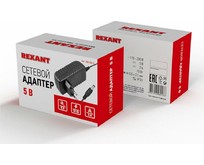 REXANT (2000245) Источник питания 110220 V AC/5 V DC 3 А 15 W с DC разъемом подключения 5.5х2.1, без влагозащиты (IP23)